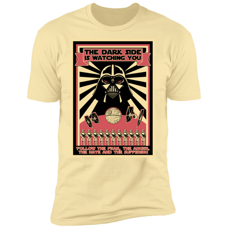 T-Shirts Banana Cream / S The Dark Side Is Watching You Men's Premium T-Shirt