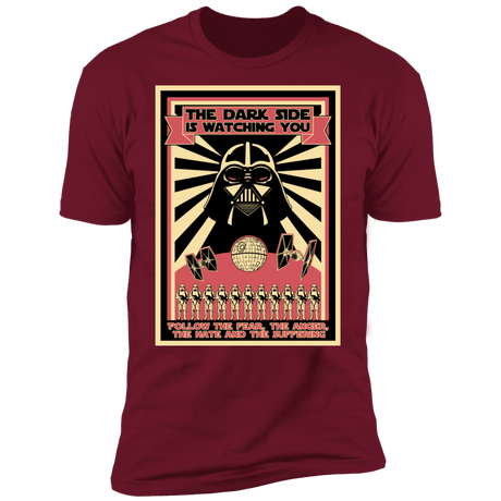 T-Shirts Cardinal / S The Dark Side Is Watching You Men's Premium T-Shirt