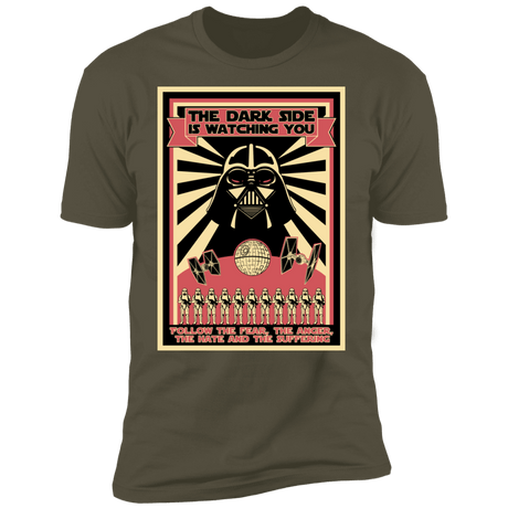 T-Shirts Military Green / S The Dark Side Is Watching You Men's Premium T-Shirt