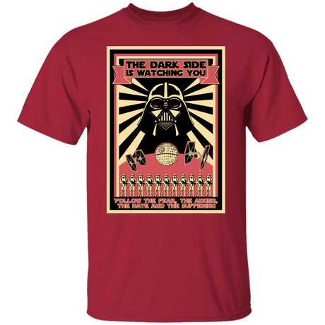 T-Shirts Cardinal / S The Dark Side Is Watching You T-Shirt