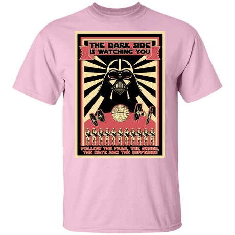 T-Shirts Light Pink / YXS The Dark Side Is Watching You Youth T-Shirt