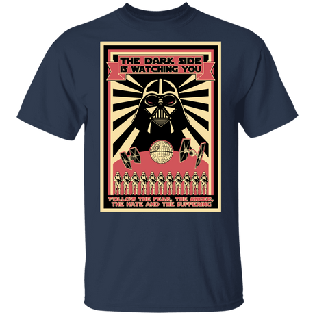 T-Shirts Navy / YXS The Dark Side Is Watching You Youth T-Shirt