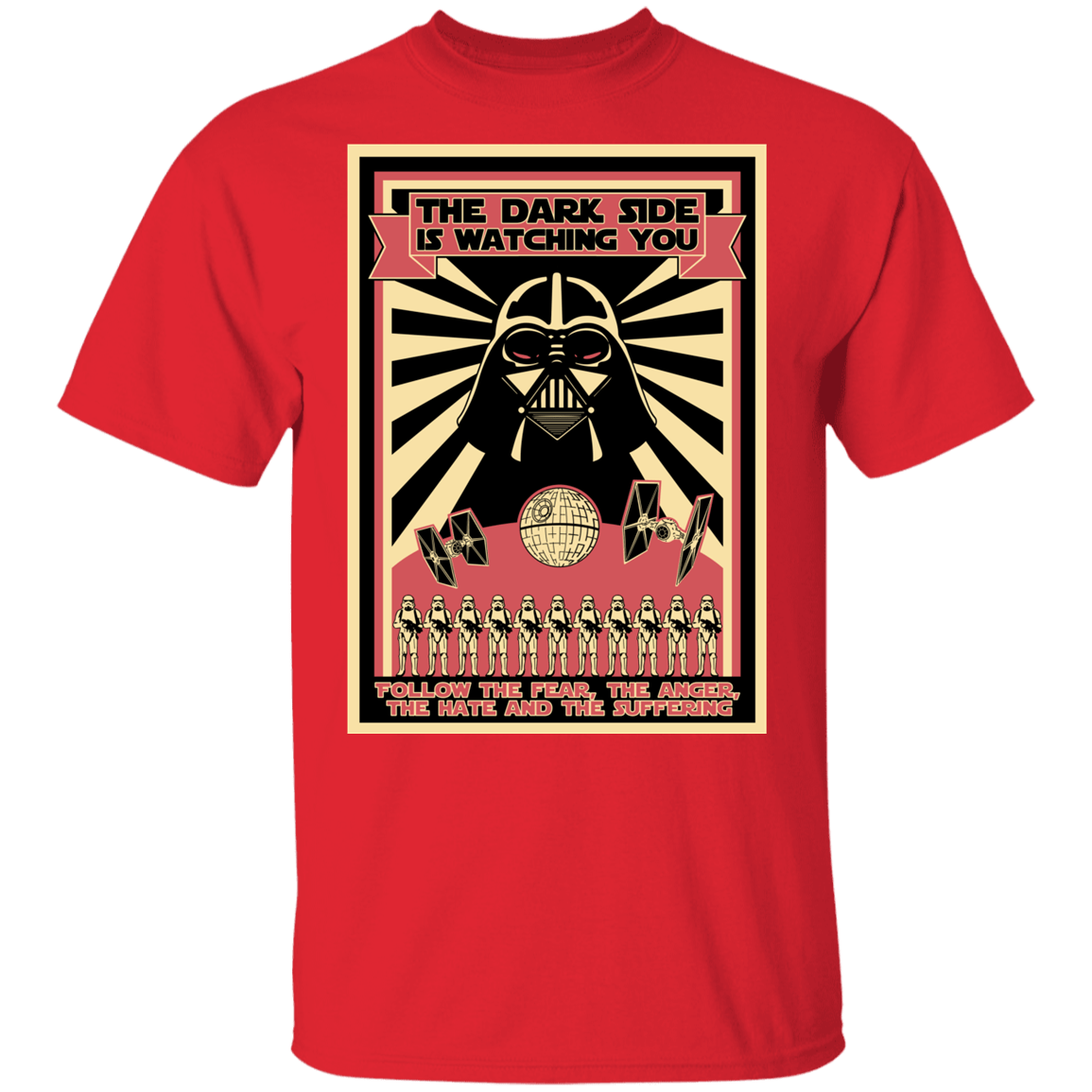 T-Shirts Red / YXS The Dark Side Is Watching You Youth T-Shirt