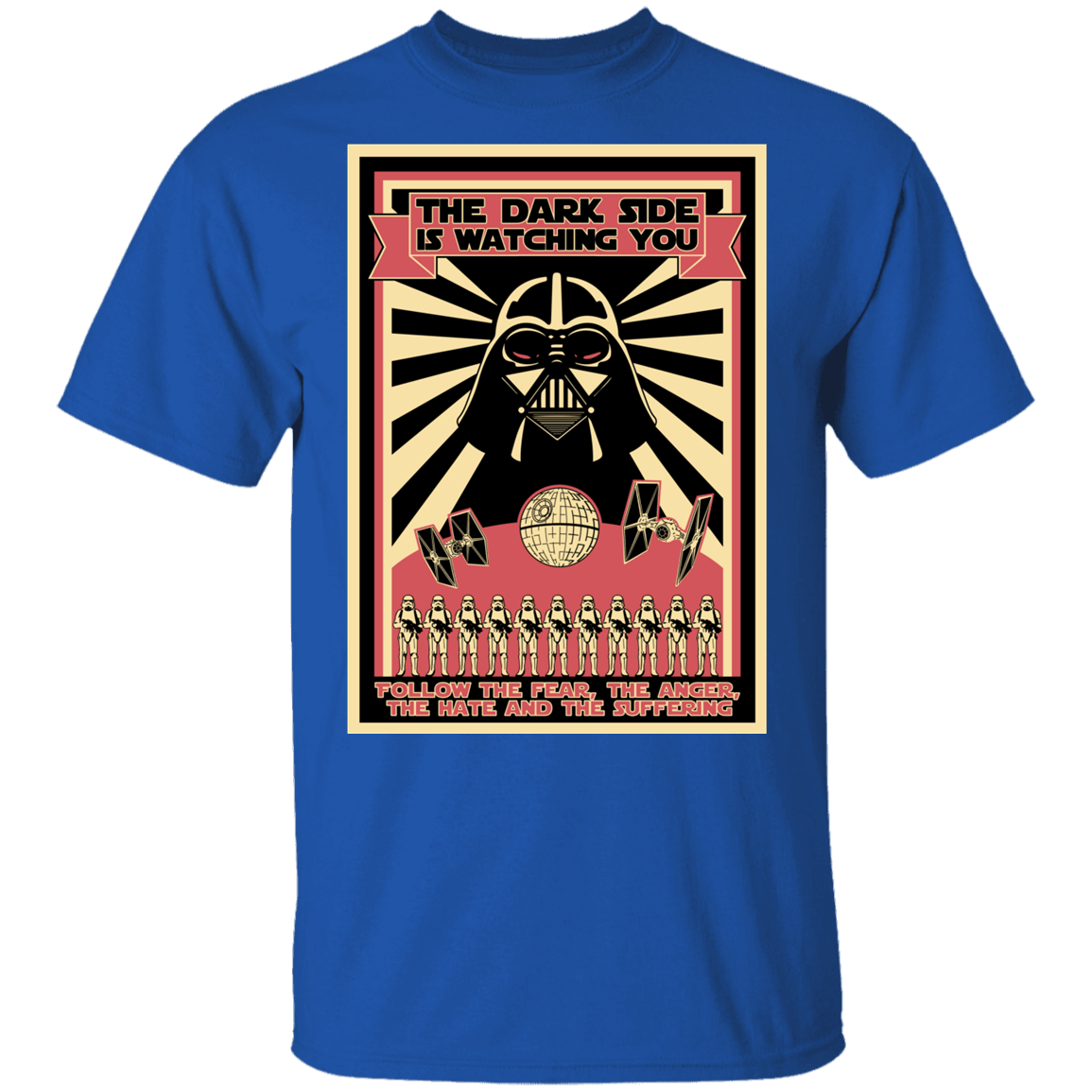 T-Shirts Royal / YXS The Dark Side Is Watching You Youth T-Shirt