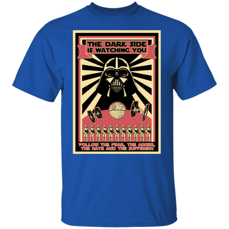 T-Shirts Royal / YXS The Dark Side Is Watching You Youth T-Shirt