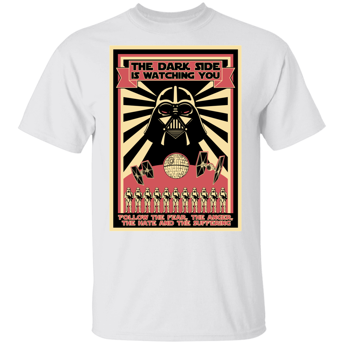 T-Shirts White / YXS The Dark Side Is Watching You Youth T-Shirt