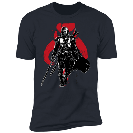 T-Shirts Indigo / S The Darksaber Bearer sumi-e Men's Premium T-Shirt