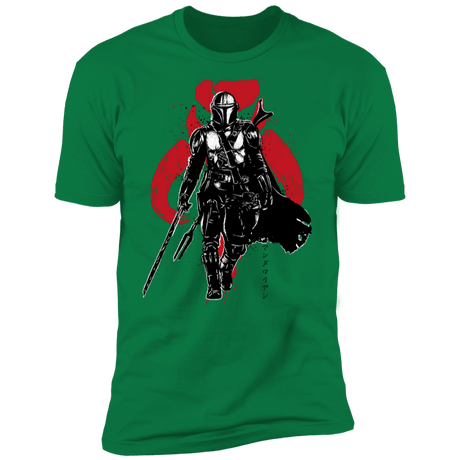 T-Shirts Kelly Green / S The Darksaber Bearer sumi-e Men's Premium T-Shirt