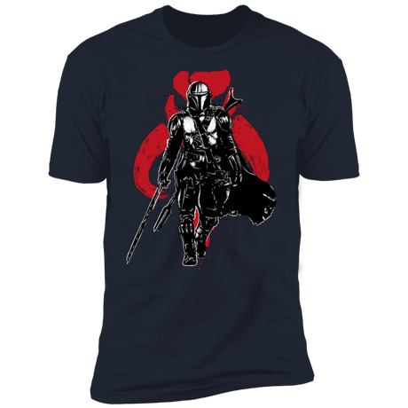 T-Shirts Midnight Navy / S The Darksaber Bearer sumi-e Men's Premium T-Shirt