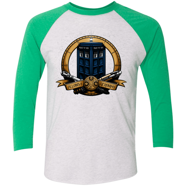 T-Shirts Heather White/Envy / X-Small The Day of the Doctor Triblend 3/4 Sleeve