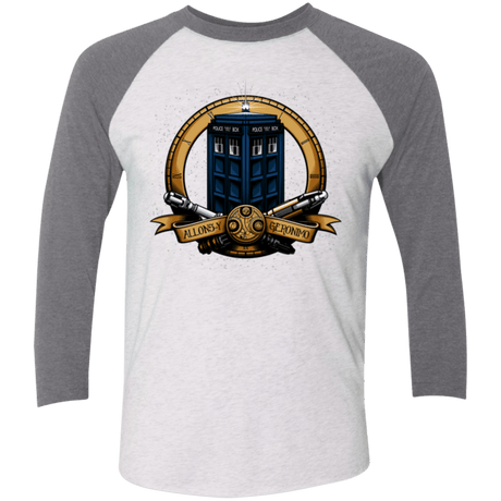 T-Shirts Heather White/Premium Heather / X-Small The Day of the Doctor Triblend 3/4 Sleeve