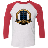 T-Shirts Heather White/Vintage Red / X-Small The Day of the Doctor Triblend 3/4 Sleeve