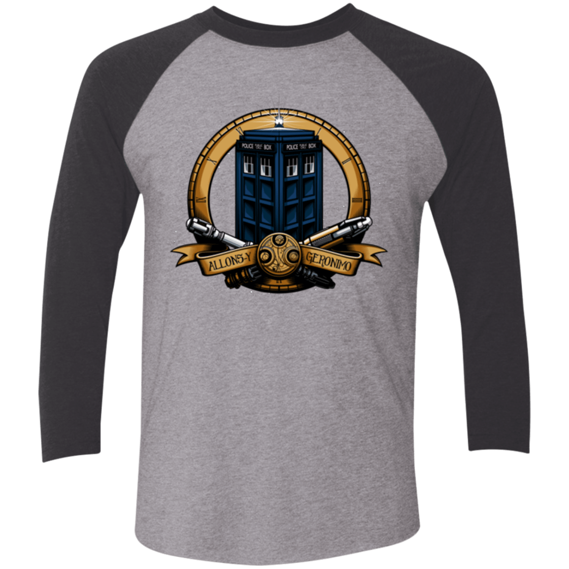 T-Shirts Premium Heather/ Vintage Black / X-Small The Day of the Doctor Triblend 3/4 Sleeve