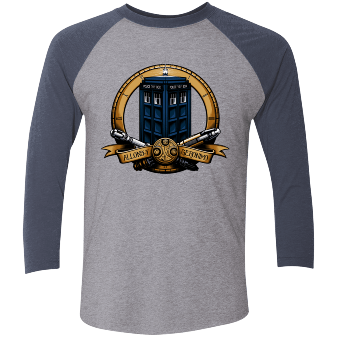 T-Shirts Premium Heather/ Vintage Navy / X-Small The Day of the Doctor Triblend 3/4 Sleeve