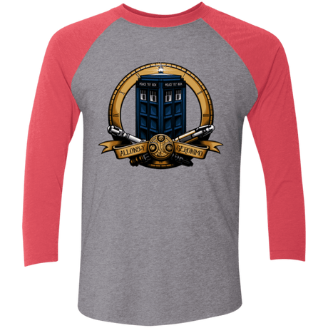 T-Shirts Premium Heather/ Vintage Red / X-Small The Day of the Doctor Triblend 3/4 Sleeve