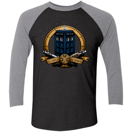 T-Shirts Vintage Black/Premium Heather / X-Small The Day of the Doctor Triblend 3/4 Sleeve