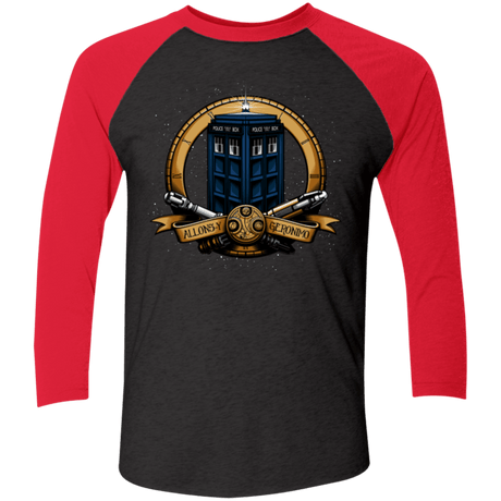 T-Shirts Vintage Black/Vintage Red / X-Small The Day of the Doctor Triblend 3/4 Sleeve