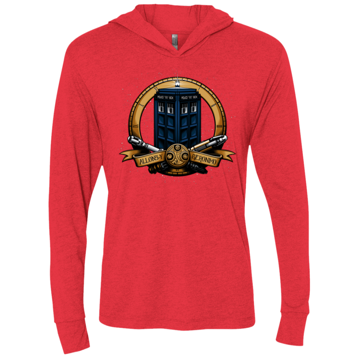 T-Shirts Vintage Red / X-Small The Day of the Doctor Triblend Long Sleeve Hoodie Tee