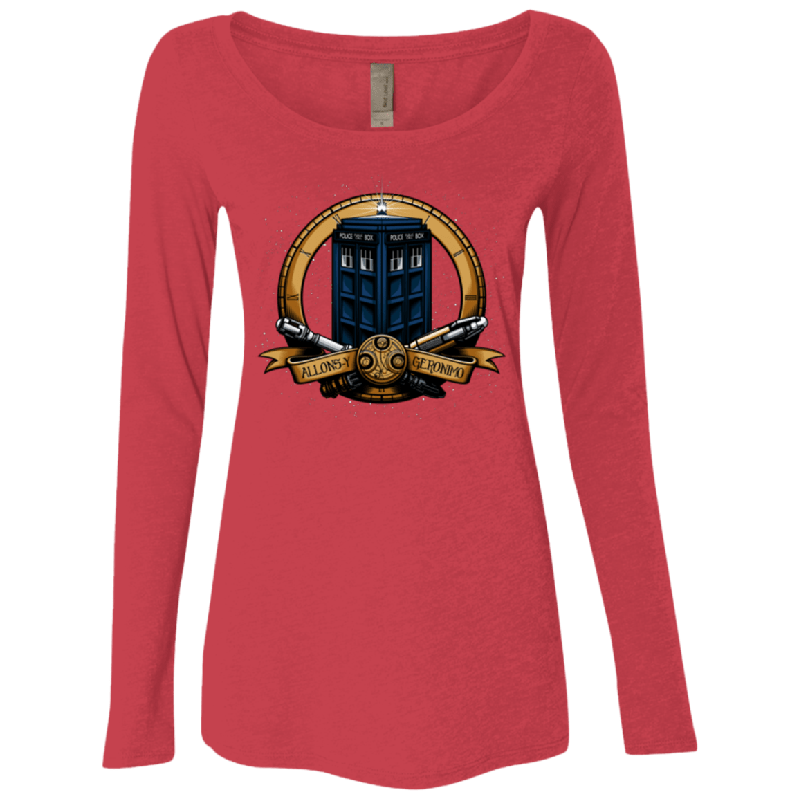 T-Shirts Vintage Red / Small The Day of the Doctor Women's Triblend Long Sleeve Shirt
