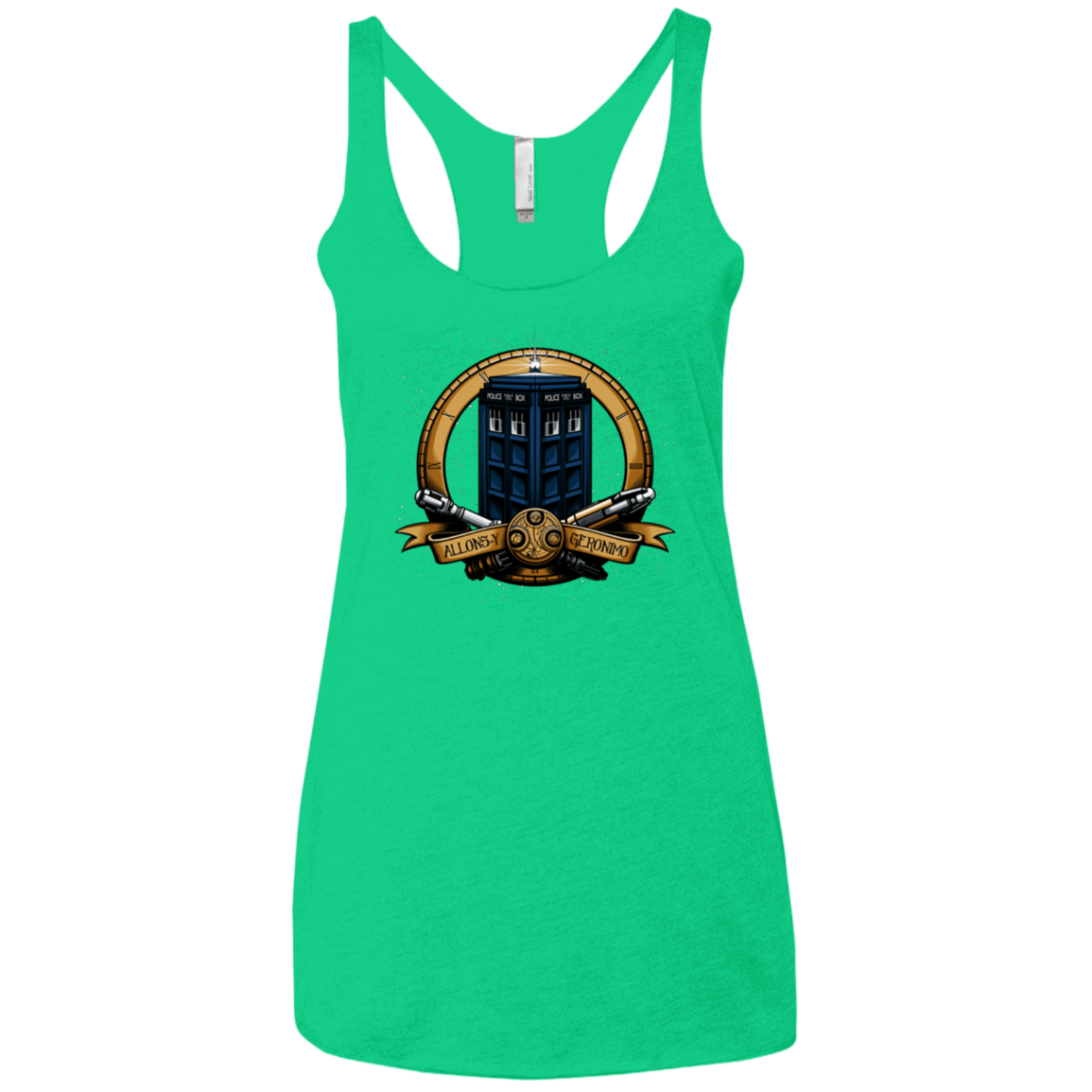T-Shirts Envy / X-Small The Day of the Doctor Women's Triblend Racerback Tank