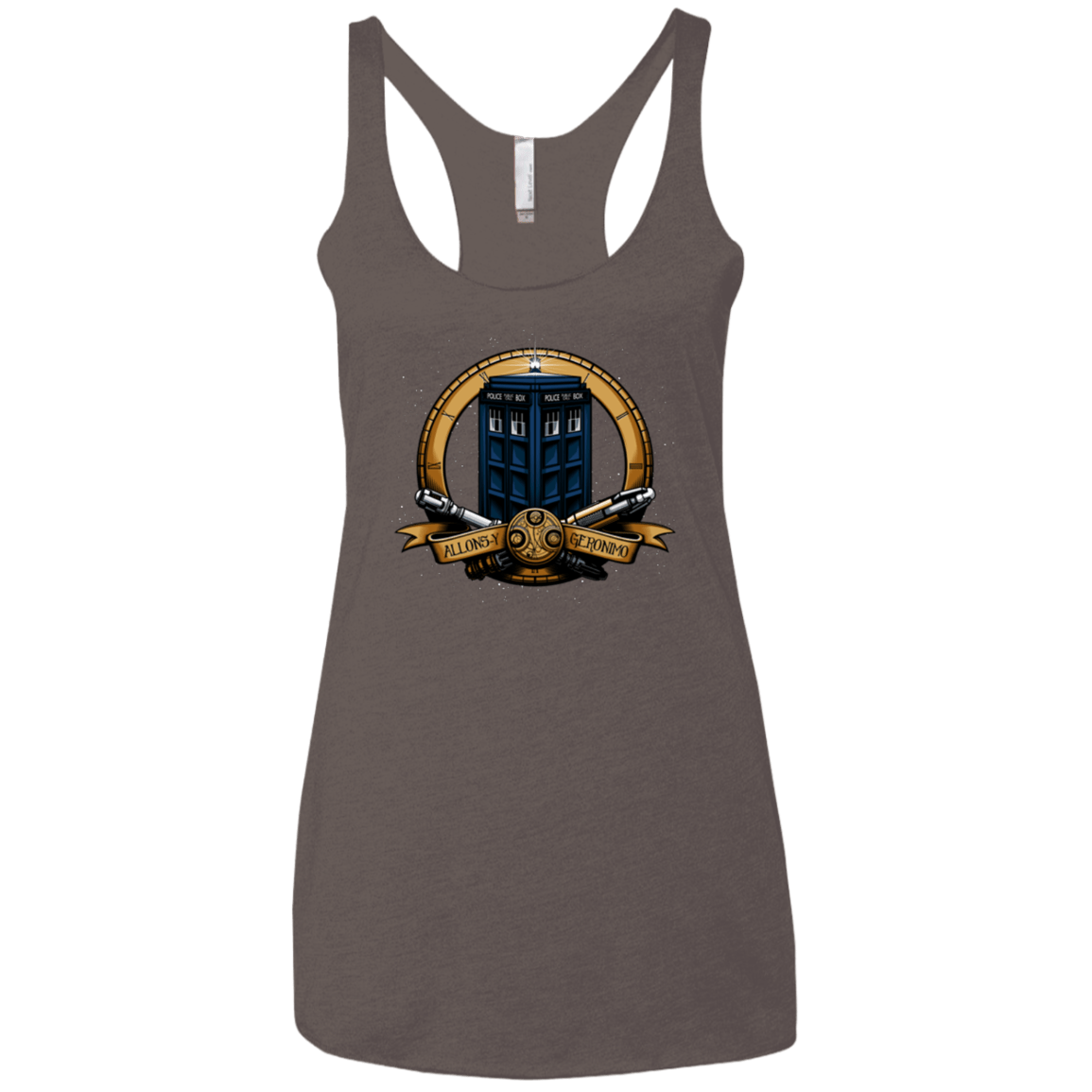 T-Shirts Macchiato / X-Small The Day of the Doctor Women's Triblend Racerback Tank