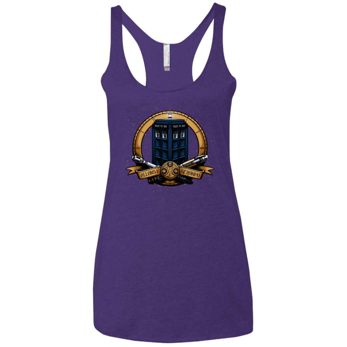T-Shirts Purple / X-Small The Day of the Doctor Women's Triblend Racerback Tank