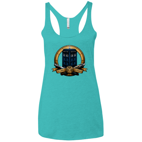 T-Shirts Tahiti Blue / X-Small The Day of the Doctor Women's Triblend Racerback Tank