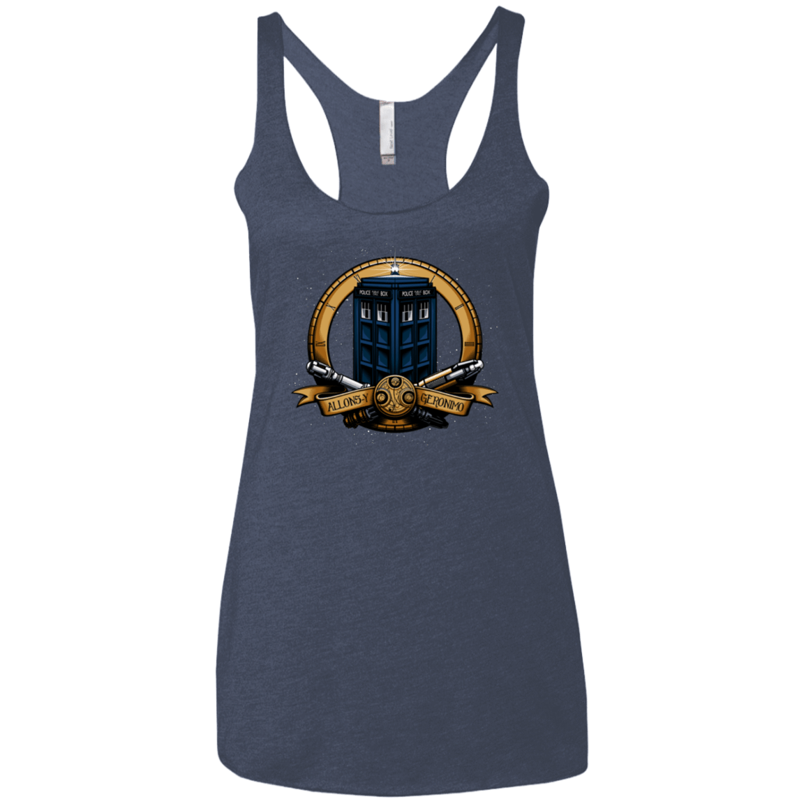 T-Shirts Vintage Navy / X-Small The Day of the Doctor Women's Triblend Racerback Tank