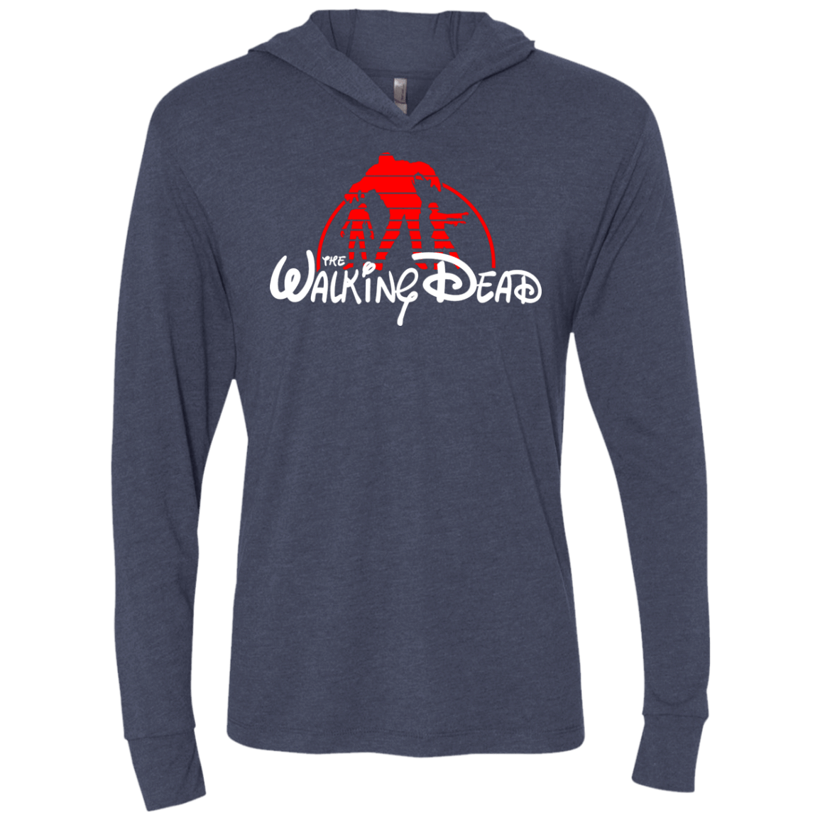 T-Shirts Vintage Navy / X-Small The Dead Triblend Long Sleeve Hoodie Tee