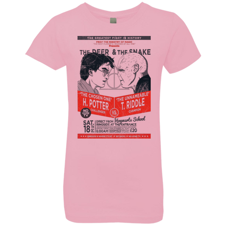 T-Shirts Light Pink / YXS The Deer vs The Snake Girls Premium T-Shirt