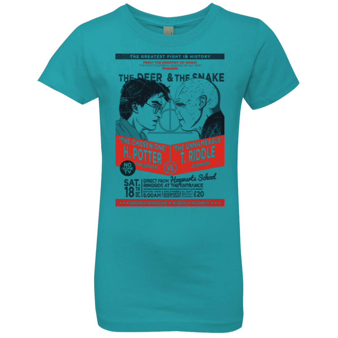 T-Shirts Tahiti Blue / YXS The Deer vs The Snake Girls Premium T-Shirt