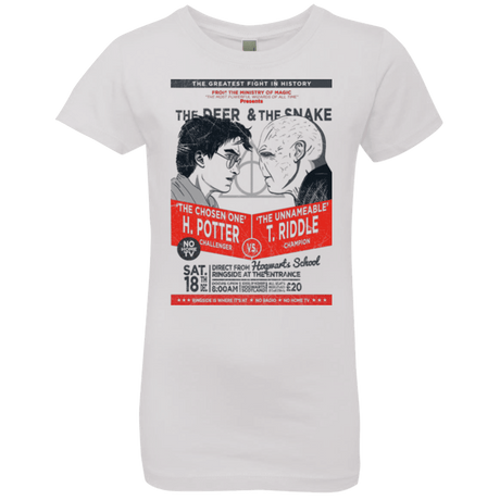 T-Shirts White / YXS The Deer vs The Snake Girls Premium T-Shirt