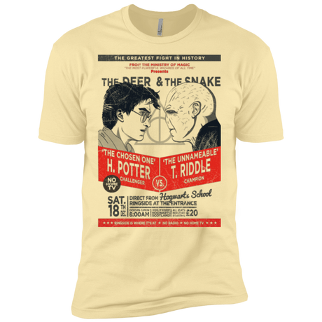 T-Shirts Banana Cream / X-Small The Deer vs The Snake Men's Premium T-Shirt