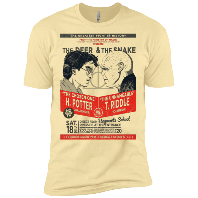 T-Shirts Banana Cream / X-Small The Deer vs The Snake Men's Premium T-Shirt