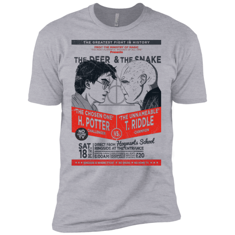 T-Shirts Heather Grey / X-Small The Deer vs The Snake Men's Premium T-Shirt