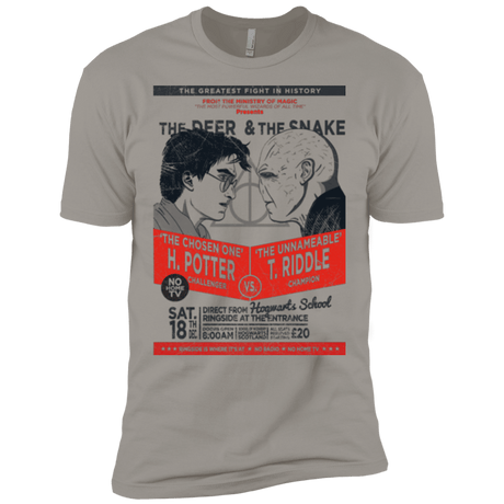 T-Shirts Light Grey / X-Small The Deer vs The Snake Men's Premium T-Shirt