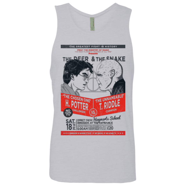 T-Shirts Heather Grey / Small The Deer vs The Snake Men's Premium Tank Top