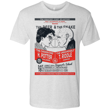 T-Shirts Heather White / Small The Deer vs The Snake Men's Triblend T-Shirt