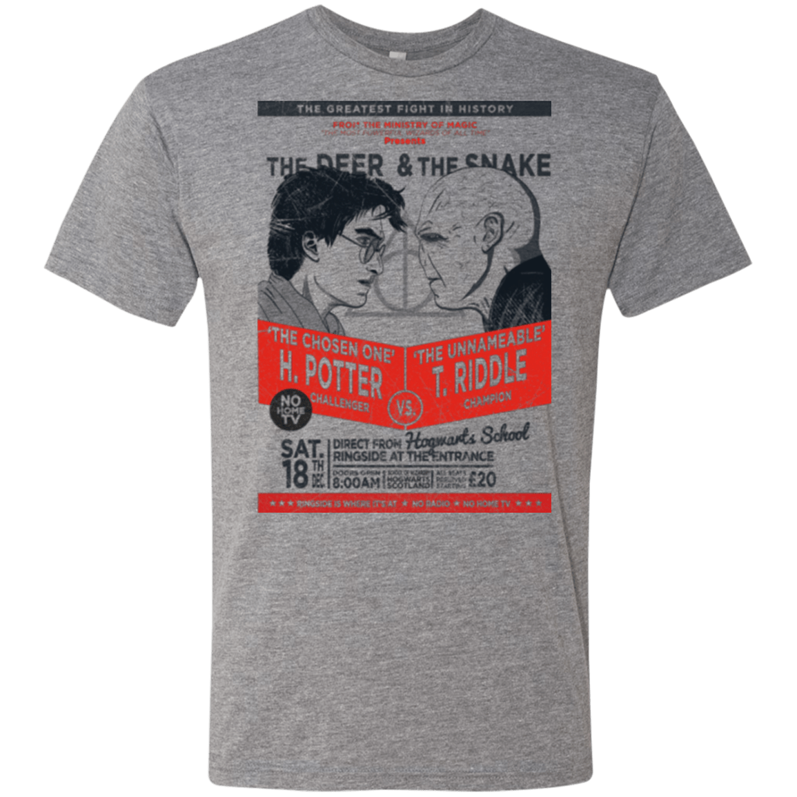 T-Shirts Premium Heather / Small The Deer vs The Snake Men's Triblend T-Shirt