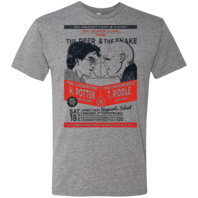 T-Shirts Premium Heather / Small The Deer vs The Snake Men's Triblend T-Shirt