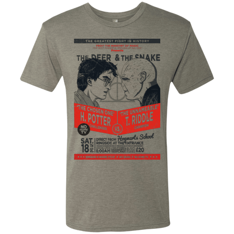 T-Shirts Venetian Grey / Small The Deer vs The Snake Men's Triblend T-Shirt