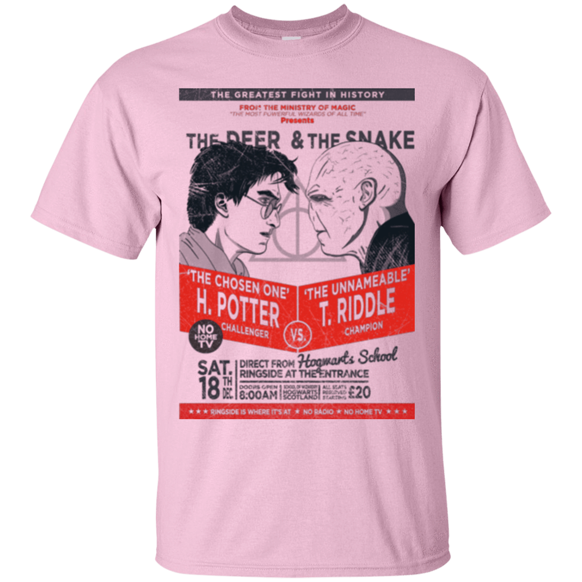 T-Shirts Light Pink / Small The Deer vs The Snake T-Shirt