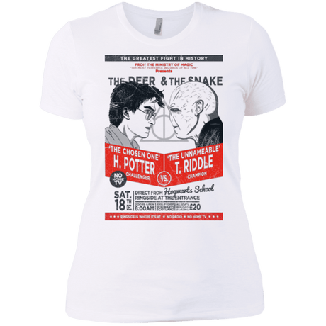 T-Shirts White / X-Small The Deer vs The Snake Women's Premium T-Shirt