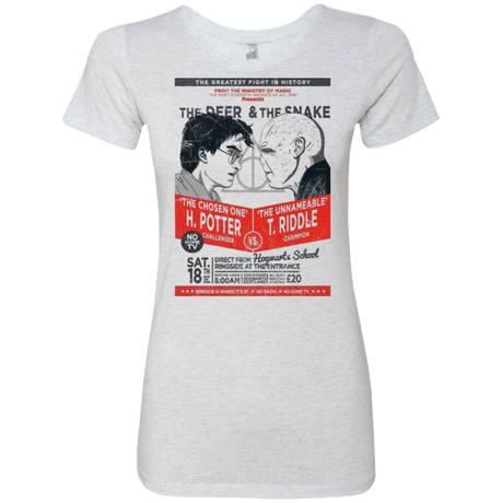 T-Shirts Heather White / Small The Deer vs The Snake Women's Triblend T-Shirt