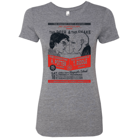 T-Shirts Premium Heather / Small The Deer vs The Snake Women's Triblend T-Shirt