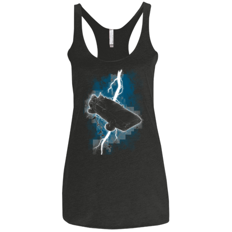 T-Shirts Vintage Black / X-Small The Delorean Returns Women's Triblend Racerback Tank