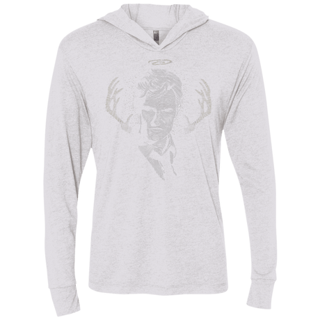 T-Shirts Heather White / X-Small The Detective Triblend Long Sleeve Hoodie Tee