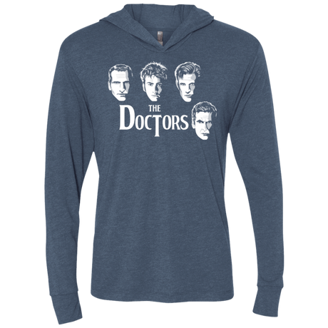 T-Shirts Indigo / X-Small The Doctors Triblend Long Sleeve Hoodie Tee