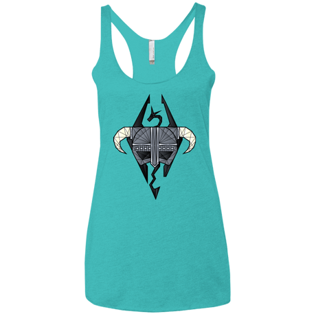 T-Shirts Tahiti Blue / X-Small The Dragon Born Women's Triblend Racerback Tank