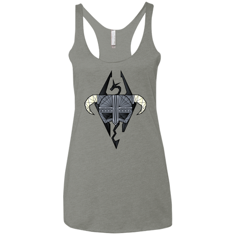 T-Shirts Venetian Grey / X-Small The Dragon Born Women's Triblend Racerback Tank